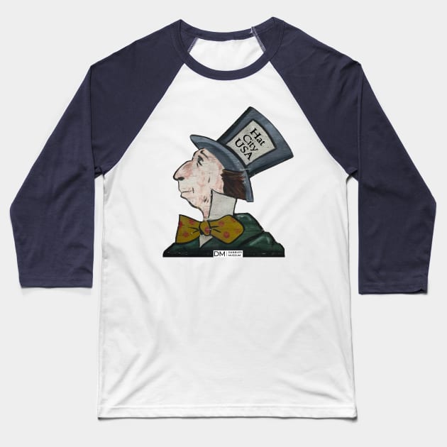 Danbury Hatter Baseball T-Shirt by Danbury Museum